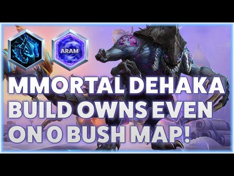 Dehaka Adaptation - IMMORTAL DEHAKA BUILD OWNS EVEN ON 0 BUSH MAP! - ARAM