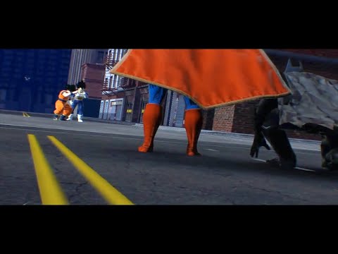 GOKU and VEGETA vs BATMAN and SUPERMAN! (3D Animation: Dragon Ball Super vs Justice League)