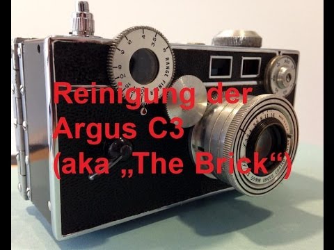 Reinigung der Argus C3 "The Brick"