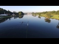 Drone footage of Sculling down Henley Reach