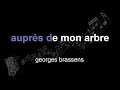 georges brassens | auprès de mon arbre | lyrics | paroles | letra |