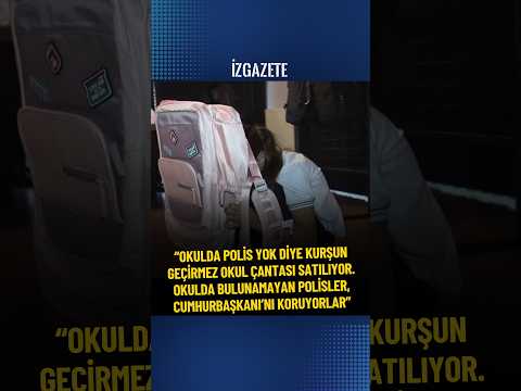 Özgür Özel: İşte Türkiye'nin acı gerçeği budur; kurşun geçirmez okul çantası #okul #özgürözel