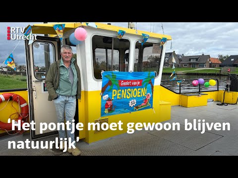 Na 28 jaar niet meer 'heen en weer': pontbaas Eemdijk met pensioen | RTV Utrecht