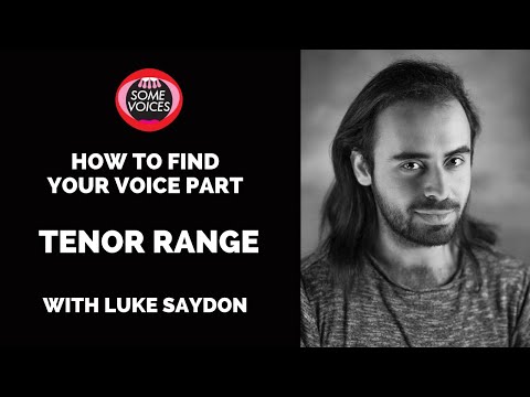 How to find your voice part - Tenor range