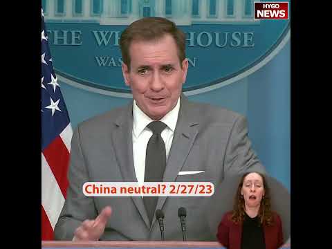 Does Biden believe China is neutral in the conflict? A: not seen China go all in supporting Russia