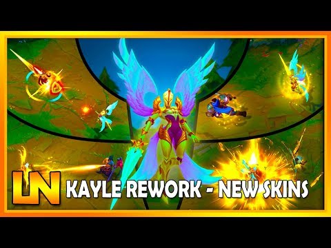 Kayle Rework & All New Skins - Splash Arts Season 9 | League of Legends 2019