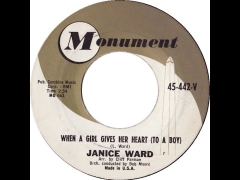 Janice Ward - When A Girl Gives Her Heart (To A Boy)