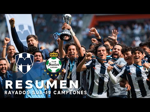 Highlights 📹 Rayados 3 - 0 Santos U19 Grand Final! Rayados U19 Champions!