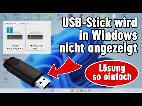 USB-Stick wird in Windows nicht erkannt - USB-Stick reparieren