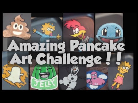 10 Best Pancake art challenges 2018 - 2019