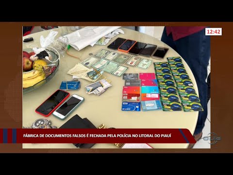Fábrica de documentos falsos é fechada pela Polícia no litoral do Piauí 17 11 2022