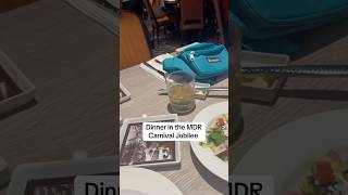 Dinner in the MDR aboard Carnival Jubilee #cruise #mdr #carnival