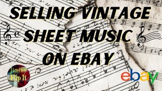 Selling Vintage Sheet Music On eBay