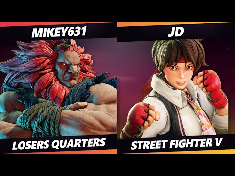 Glitch Infinite Losers Quarters - Mikey631 (Akuma) Vs. JD (Sakura) Street Fighter V