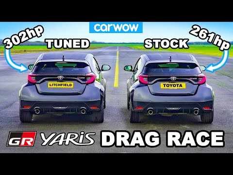 Toyota GR Yaris vs Litchfield GR Yaris: DRAG RACE *results of a £640 tune*