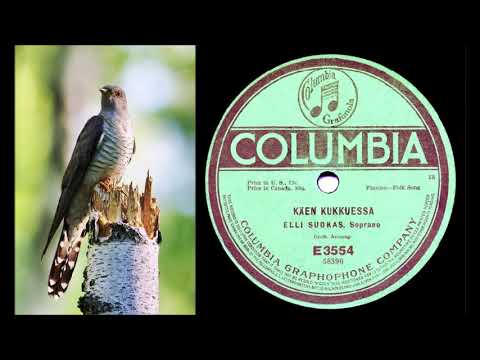 KÄEN KUKKUESSA, Elli Suokas levytti orkesterin säestyksellä kesäkuussa 1917
