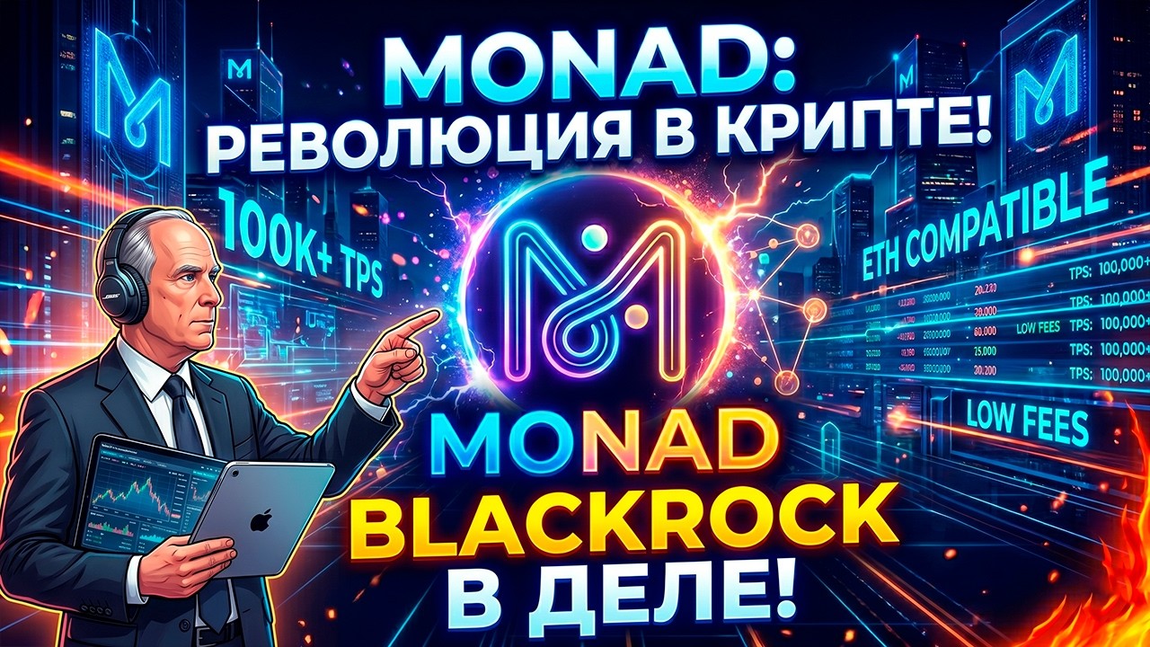 MONAD ПРОЕКТ ПРО КОТОРЫЙ ЗНАЕТ 1% ЛЮДЕЙ! BLACKROCK УЖЕ ЗАКУПИЛСЯ НА 2 МЛРД $ ПОКА ТЫ ИЩ?