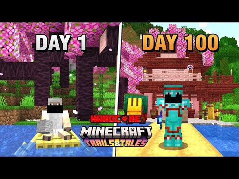 I Survived 100 Days in 1.20 HARDCORE Minecraft…