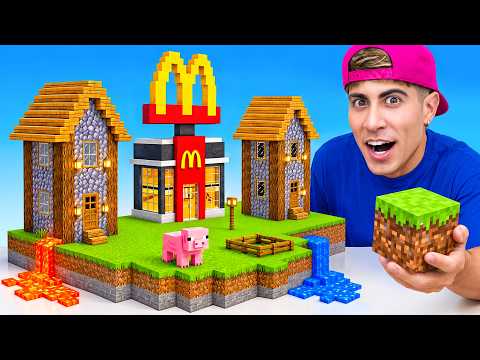 CONSTRUI MINECRAFT EN LA VIDA REAL !!