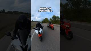 Yamaha R6 vs Honda Cbr 600rr #yamaha #yamahar6 #hondacbr #hondacbr600rr #hondacbr600