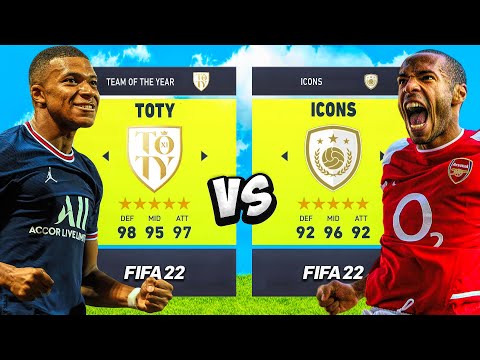 TEAM OF THE YEAR vs. ICONS... in FIFA 22! ⭐