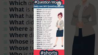 Questions words|Questions words with meaning &amp; examples|online English grammar classes#spokenenglish