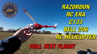Razordon RC ERA C138 BELL 206 Helicopter - Full Flight Review