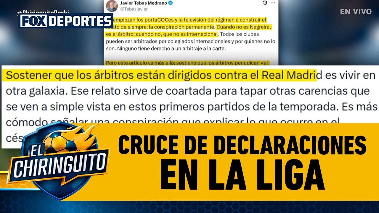 JAVIER TEBAS y REAL MADRID, duro cruce de declaraciones en LA LIGA | El Chiringuito