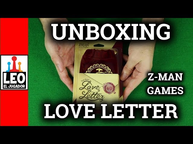 Vídeo relacionado con Z-Man Games, Love Letter, Juego de conocedores, Juego de Cartas, 2-6 Jugadores, a Partir de 10 años, 15 Minutos, alemán