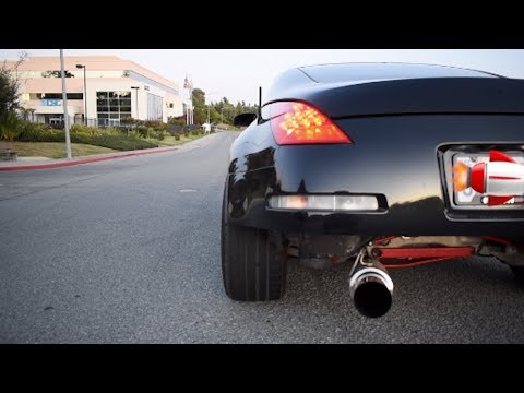 350z Gets ISR Test Pipes !!