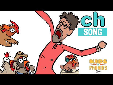 Learn Phonics with Crazy Kids Songs | ch | Chit Chat Chicken | Kids vs Phonics