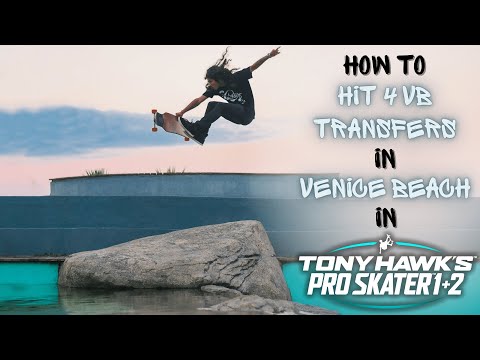 How to HIT 4 VB TRANSFERS in Venice Beach in THPS 1+2? | Video Tutorial