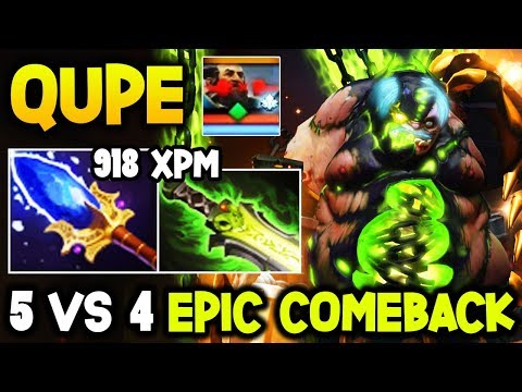 Qupe [Pudge] - 918 Xpm 4vs5 Comeback Insane Roaming Pudge Dota 2