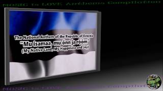 Estonia National Anthem "Mu isamaa, mu onn ja room" INSTRUMENTAL with lyrics