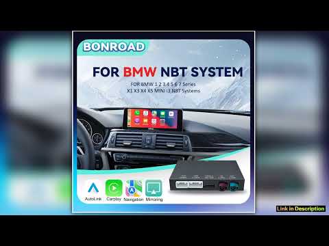 BONROAD Wireless CarPlay Android Auto Adapter Box For BMW F10 F11 F01 F56 F25 F20 F21 F22 F23 F30 F