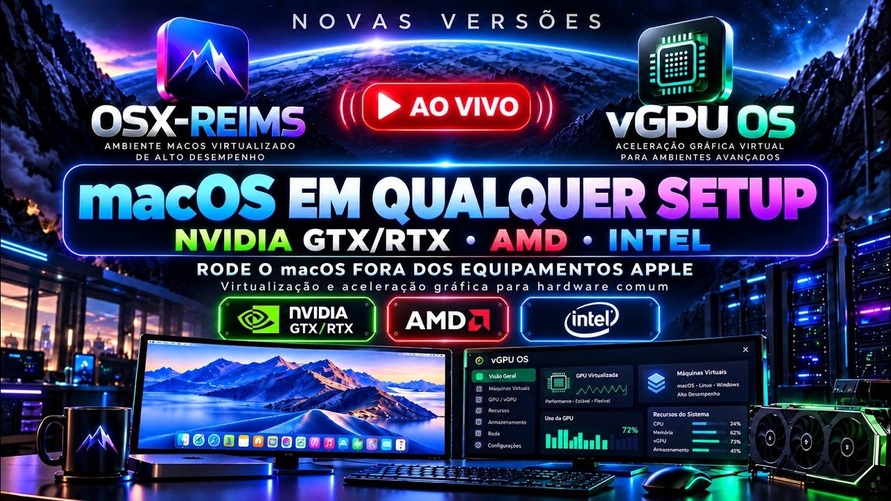 LIVE | Literalmente a MAIOR REVOLUÇÃO de Hackintosh | Chegou a hora de você ter o macOS