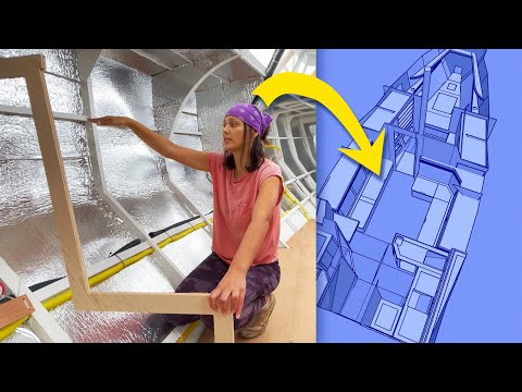 Epic Boat Interior Build ⛵️ Ep36 – 3D Modeling, Designing & Carpentry