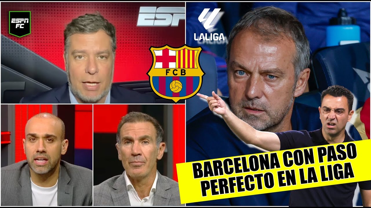 BARCELONA SE MANTIENE FIRME en liderato de LA LIGA. No hay comparación entre FLICK y XAVI | ESPN FC