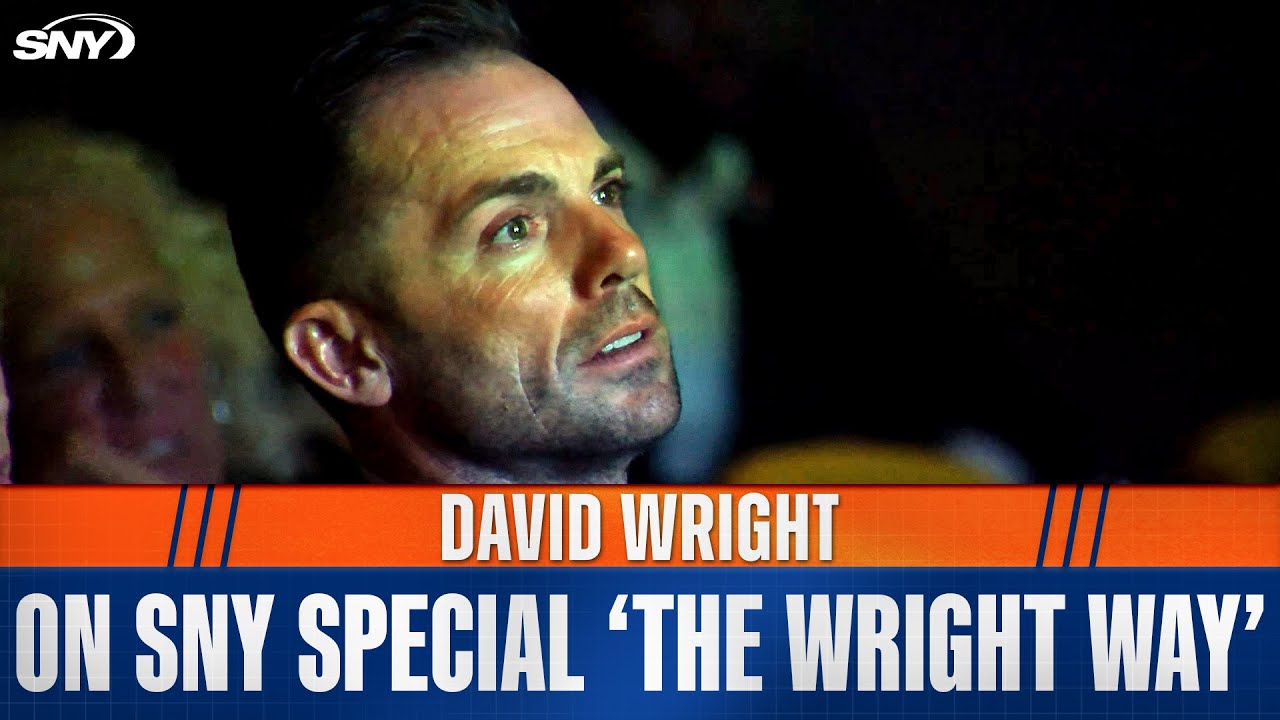 Former Mets captain David Wright and his family attend a screening of 'The Wright Way' documentary