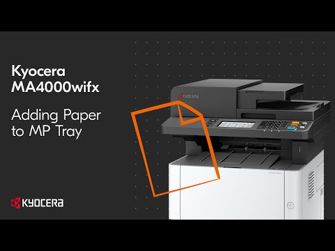 Kyocera MA4000x — загрузка бумаги в MP-лоток