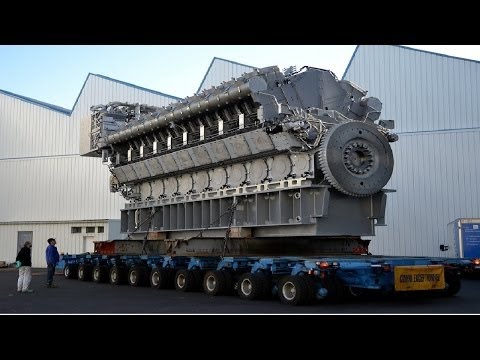 Increible Fabricacion Motor DIESEL Mas Grande del Mundo, Instalacion Mecanica Motor Gigante