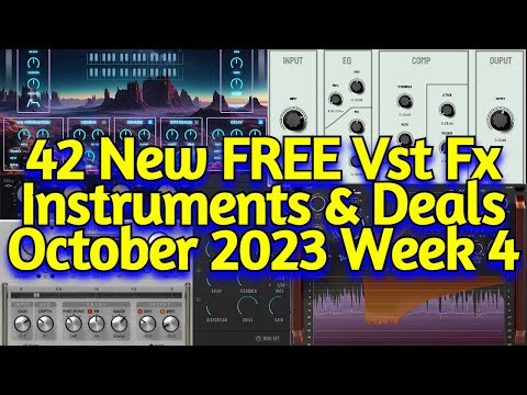 42 New FREE VST Plugins, Vst Instruments, Sample Packs & Black Friday Deals - OCTOBER 2023 Week 4