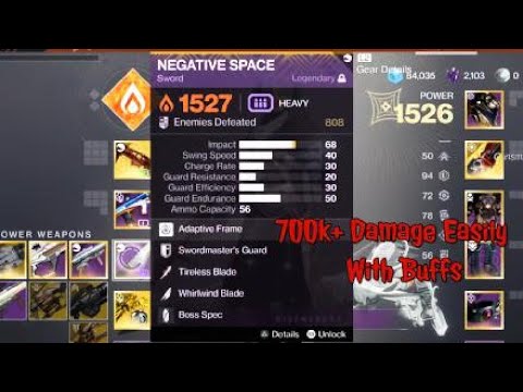 Negative Space 700k+ Damage Easily On Riven With Buffs, Get Told It's Rubbish Sword 🤔 Destiny 2