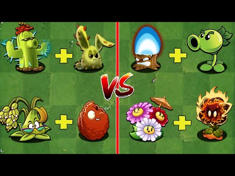 PVZ 2 - 4 Pairs Plant vs Team Zombies - Who Will Win? New Bun Chi Plant (V10.2.1)