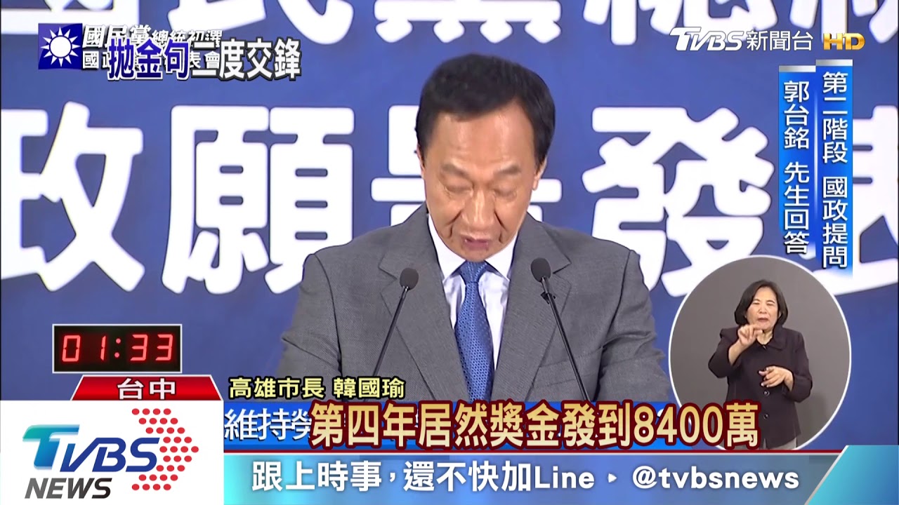 政見會二回合 郭花招多韓談北農獎金
