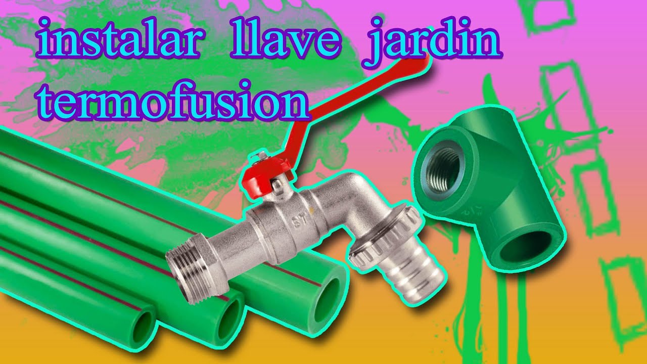 Instalar llave jardin de media en tuberia PPR termofusion
