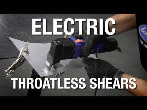 Electric Throatless Shear - How To Cut Metal With Ease! Eastwood