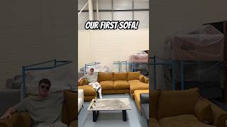 So so happy we found this!🛋️ #sofa #couch #shopping #matiicripps #adulting #lifeishard #vlog #ditl