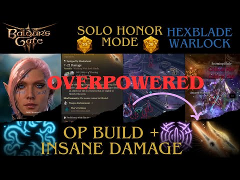 BG3: Solo Honor Mode Warlock Build | Combat Focused Gameplay and Commentary | Baldur's Gate 3 Guide
