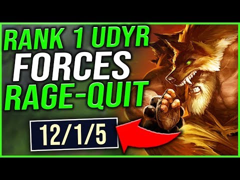 #1 UDYR WORLD CAUSES HIGH-ELO RAGE QUIT! (THEY HAD NO CHANCE) - League of Legends